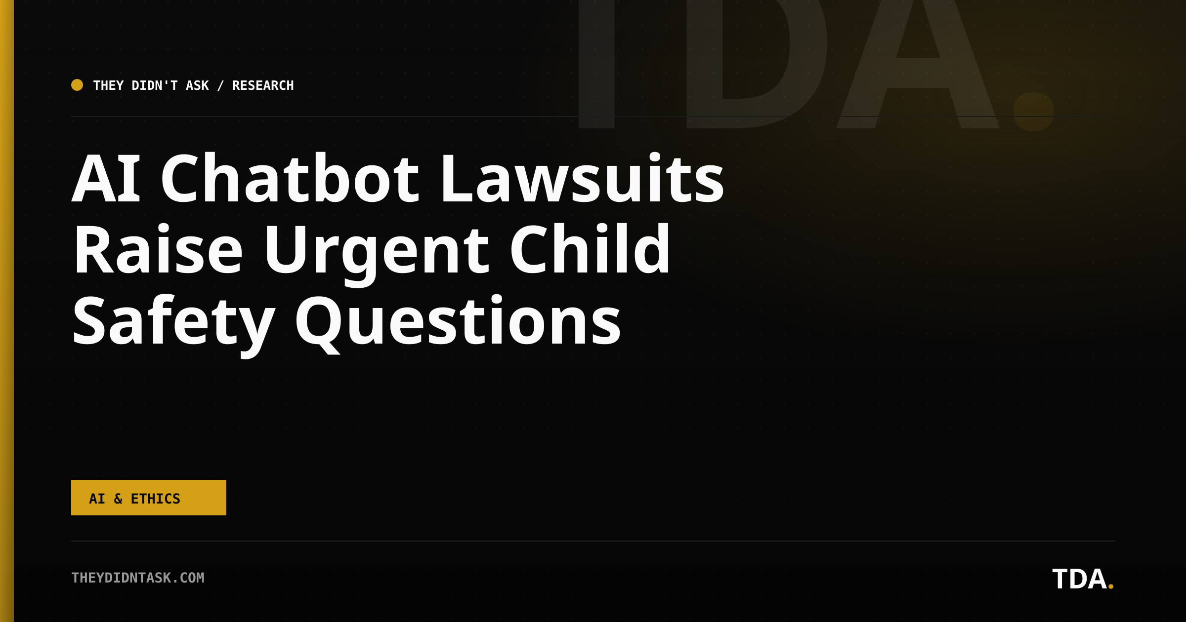 AI Chatbot Lawsuits Raise Urgent Child Safety Questions