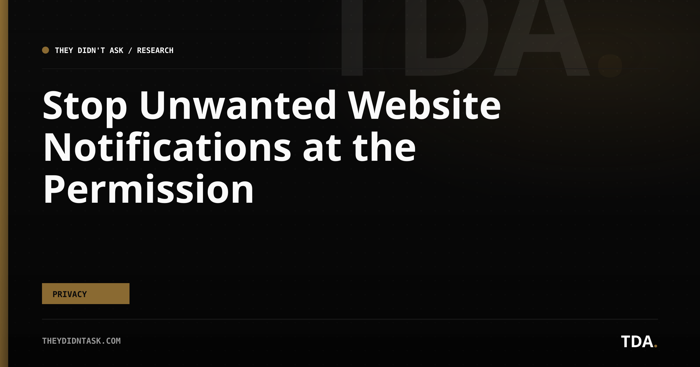 Stop Unwanted Website Notifications at the Permission