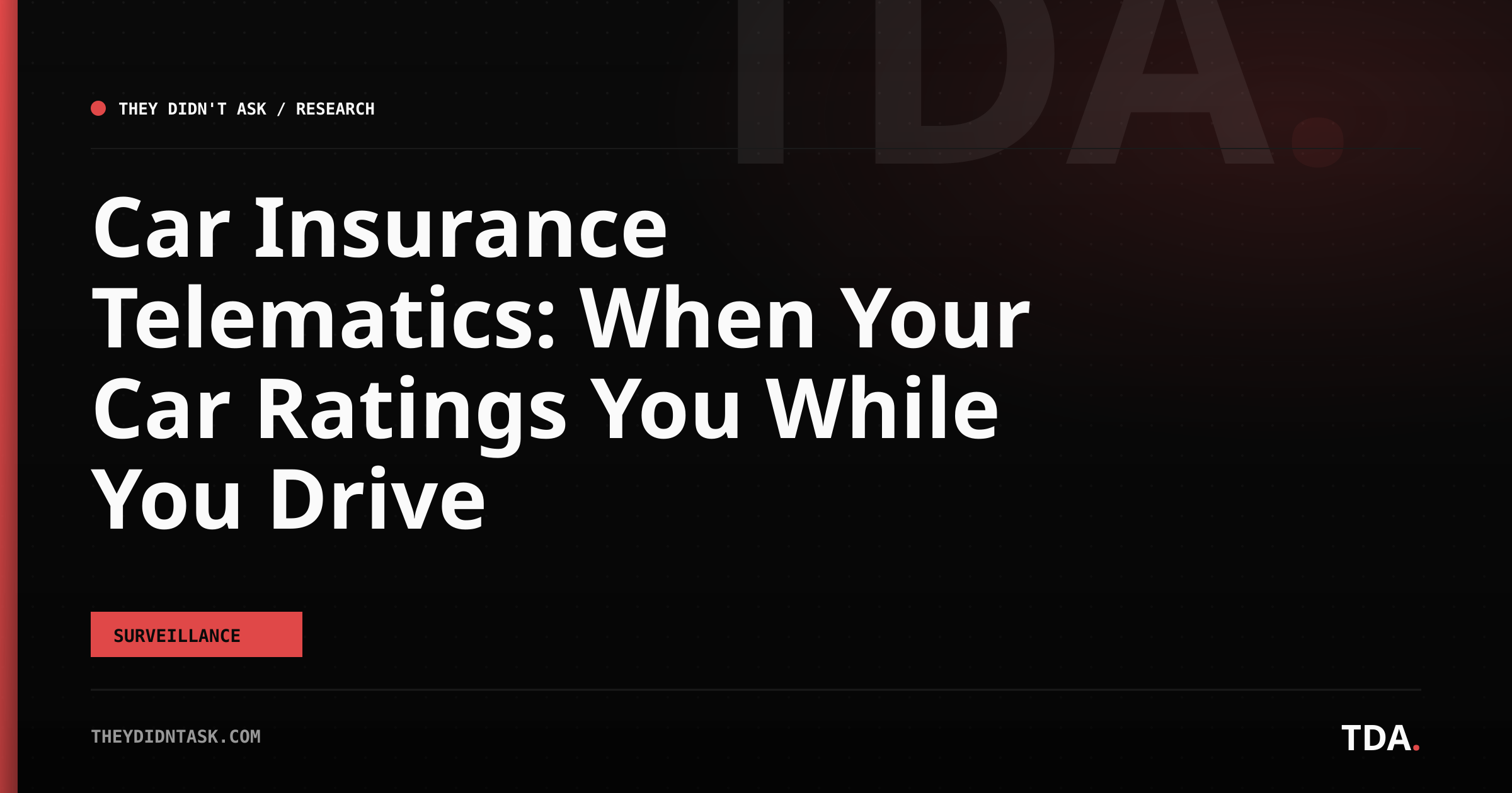 Car Insurance Telematics: When Your Car Ratings You While You Drive