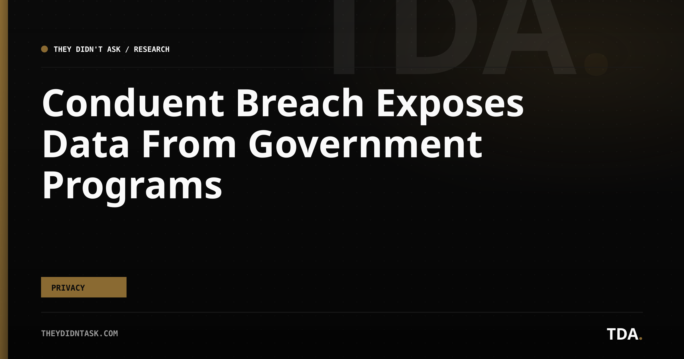 Conduent Breach Exposes Data From Government Programs
