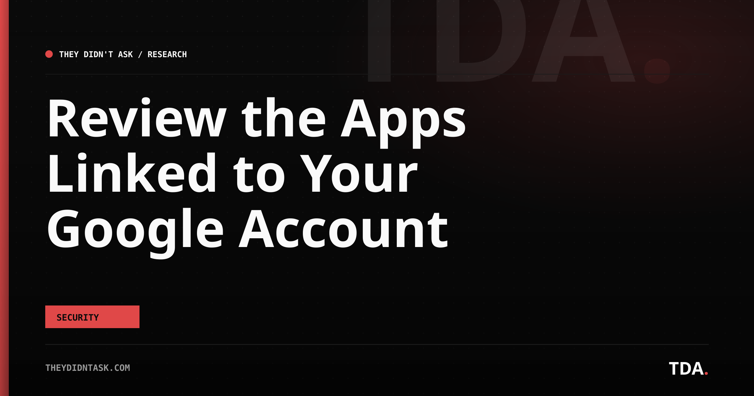 Review the Apps Linked to Your Google Account