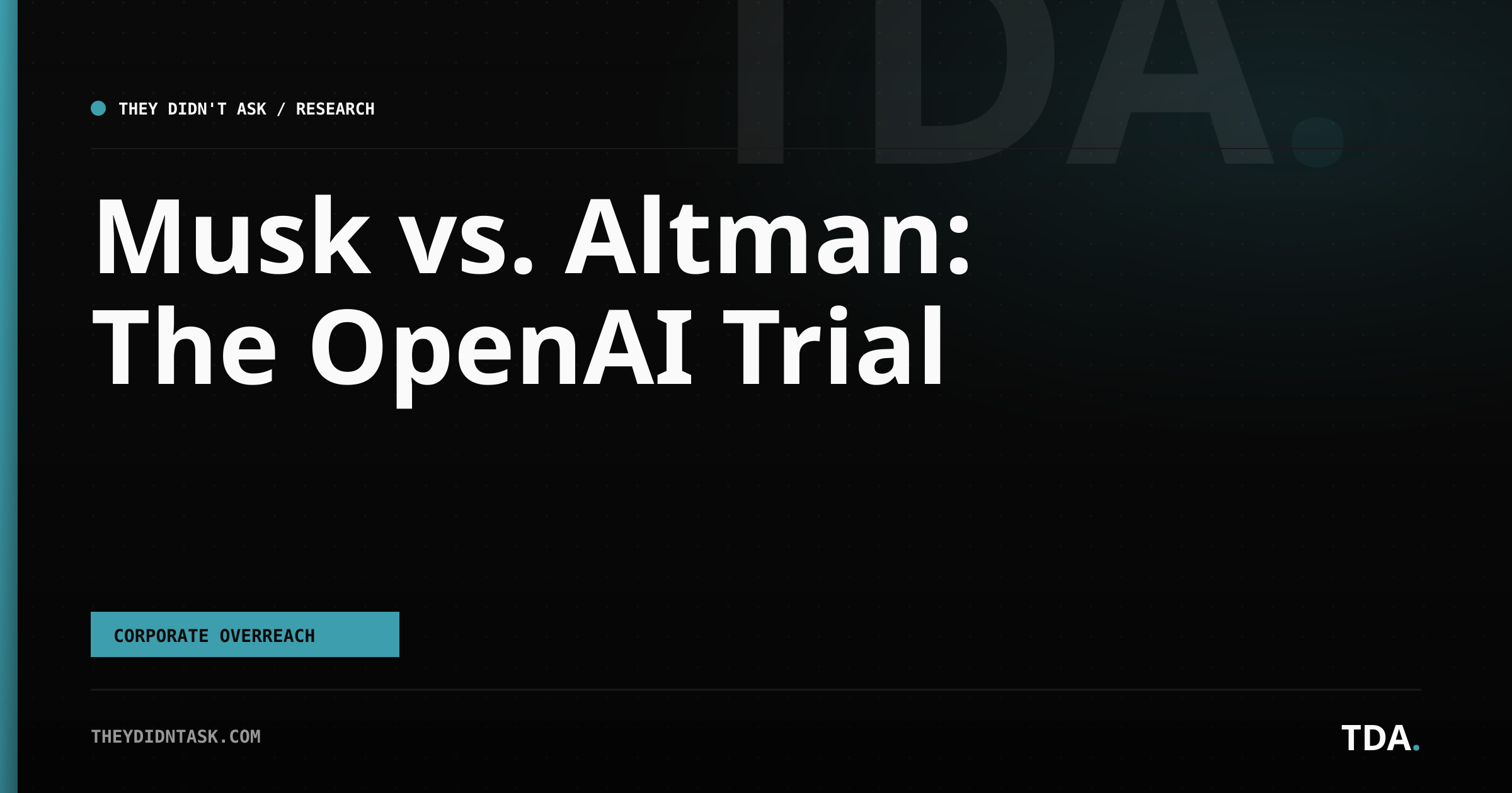 Musk vs. Altman: The OpenAI Trial