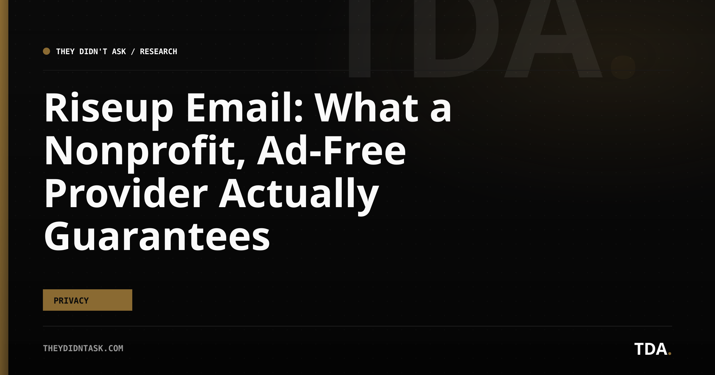 Riseup Email: What a Nonprofit, Ad-Free Provider Actually Guarantees