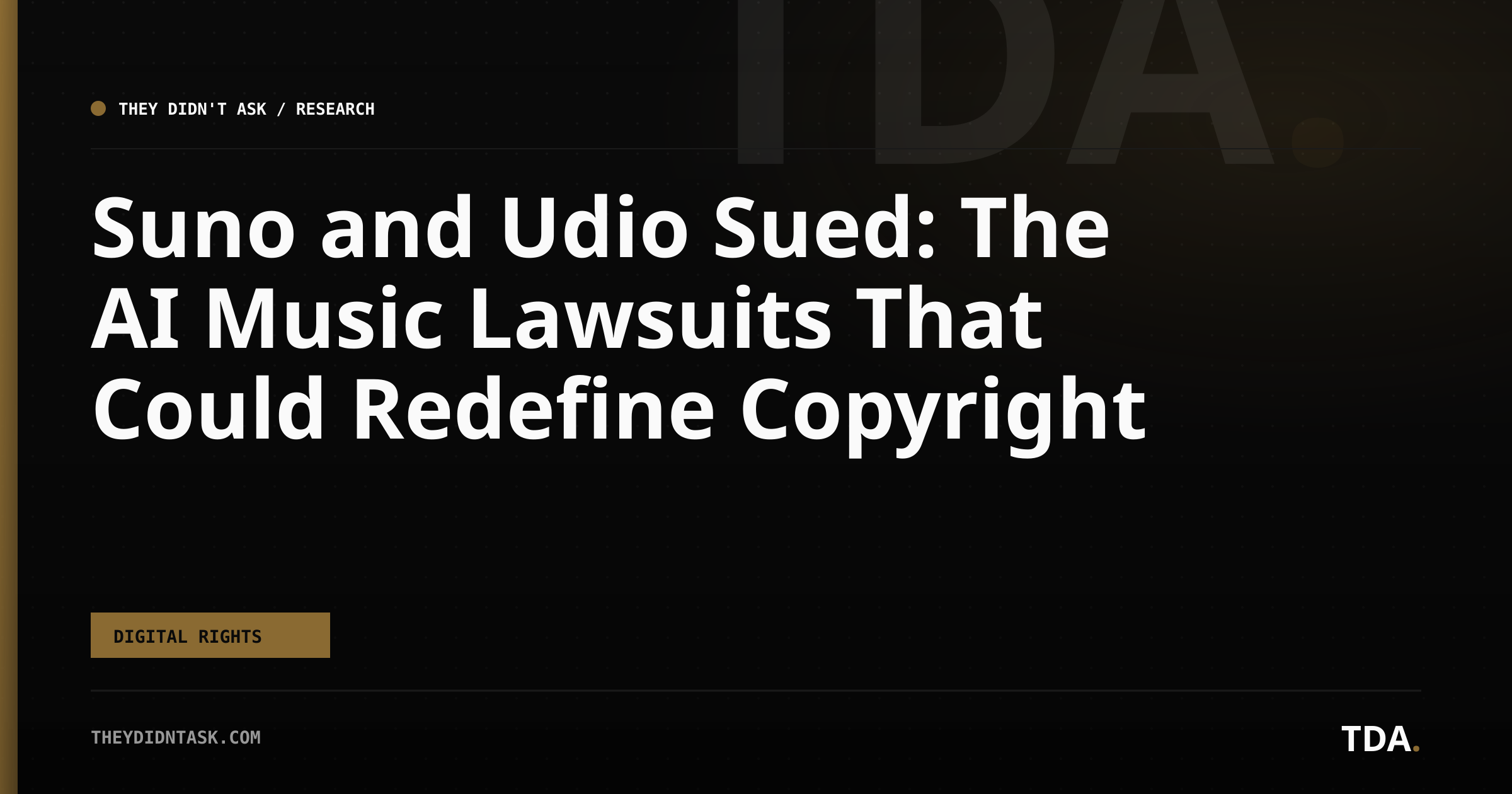Suno and Udio Sued: The AI Music Lawsuits That Could Redefine Copyright